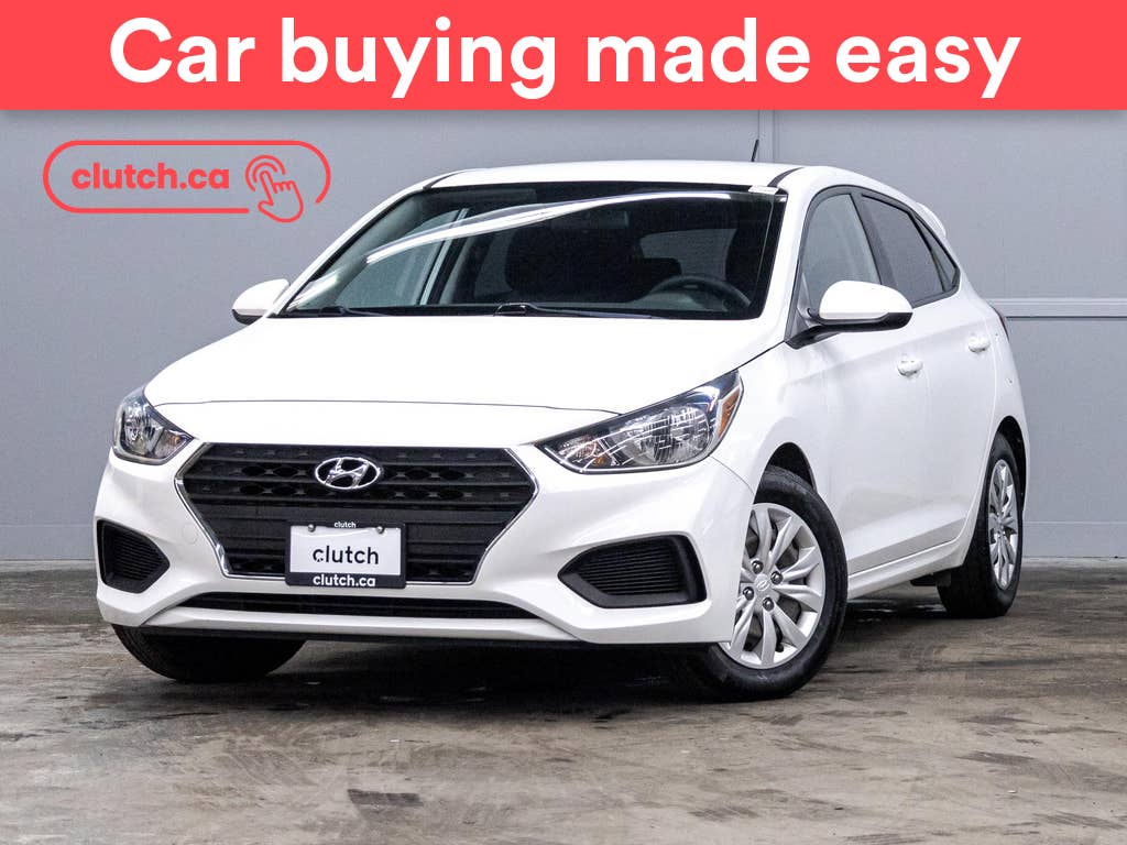 White 2020 Hyundai Accent Hatchback Manual