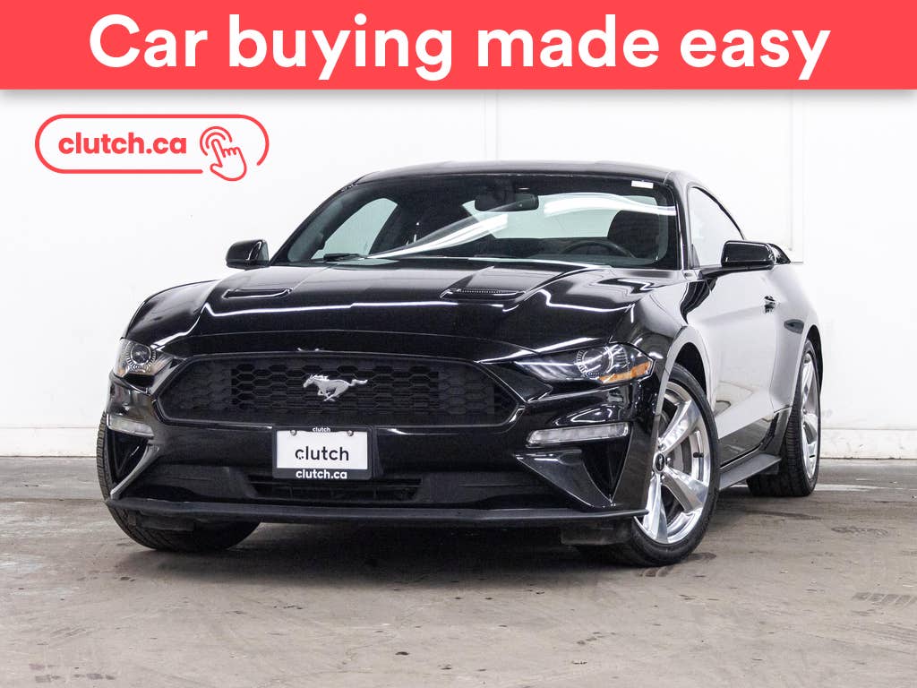 Black 2018 Ford Mustang Coupe Rear-Wheel Drive Manual