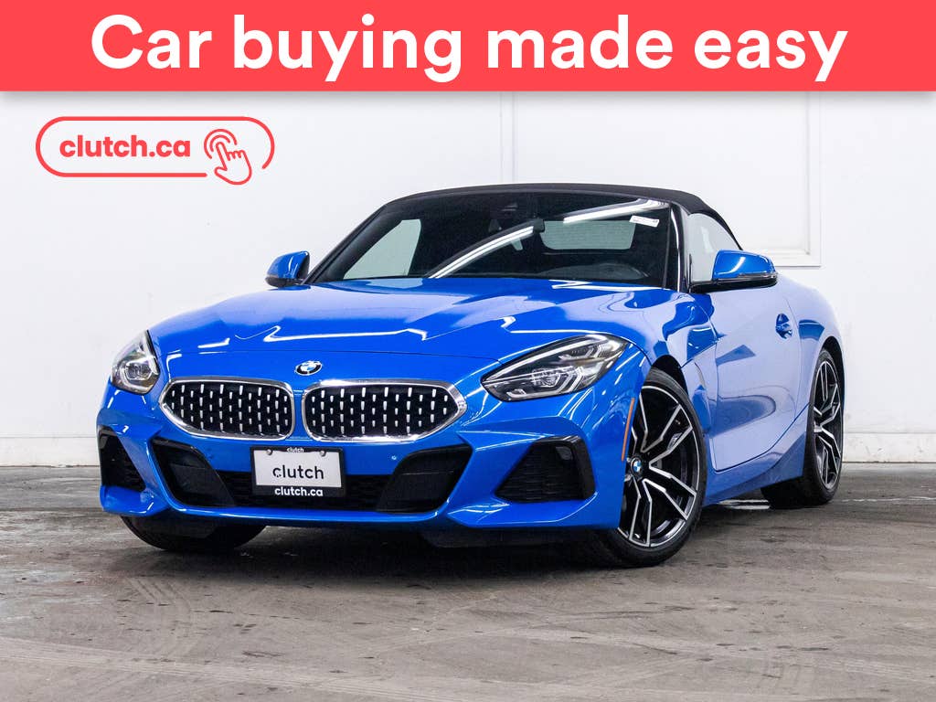 Blue 2019 BMW Z4 Convertible Rear-Wheel Drive Automatic