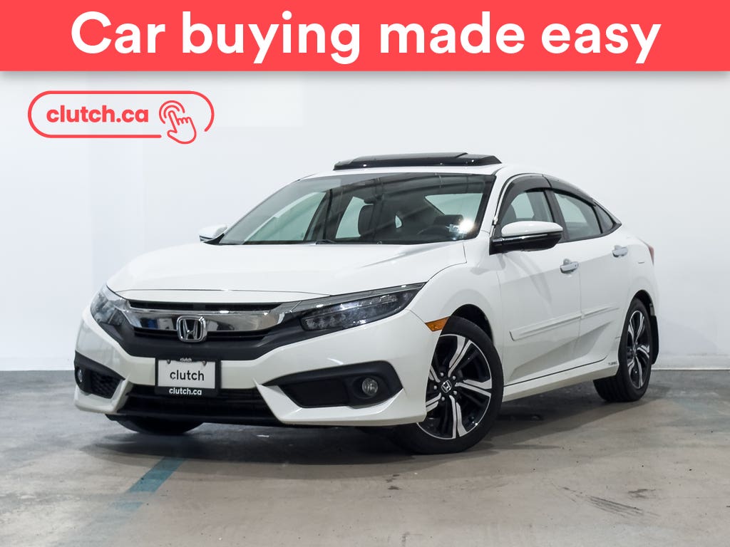 White 2018 Honda Civic Sedan Front-Wheel Drive Automatic