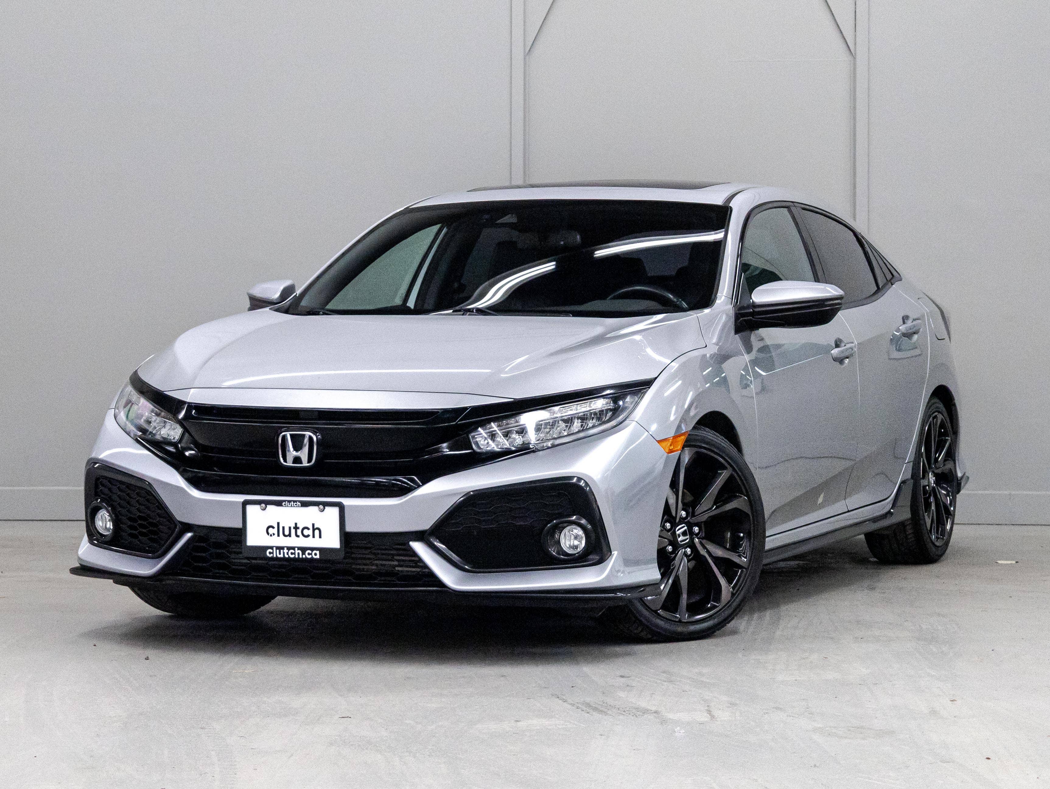 Silver 2018 Honda Civic Hatchback Hatchback Front-Wheel Drive Automatic