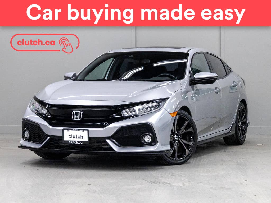 Silver 2018 Honda Civic Hatchback Hatchback Front-Wheel Drive Automatic