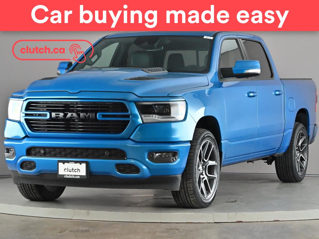 Blue 2021 RAM 1500 Pickup Truck Four-Wheel Drive Automatic