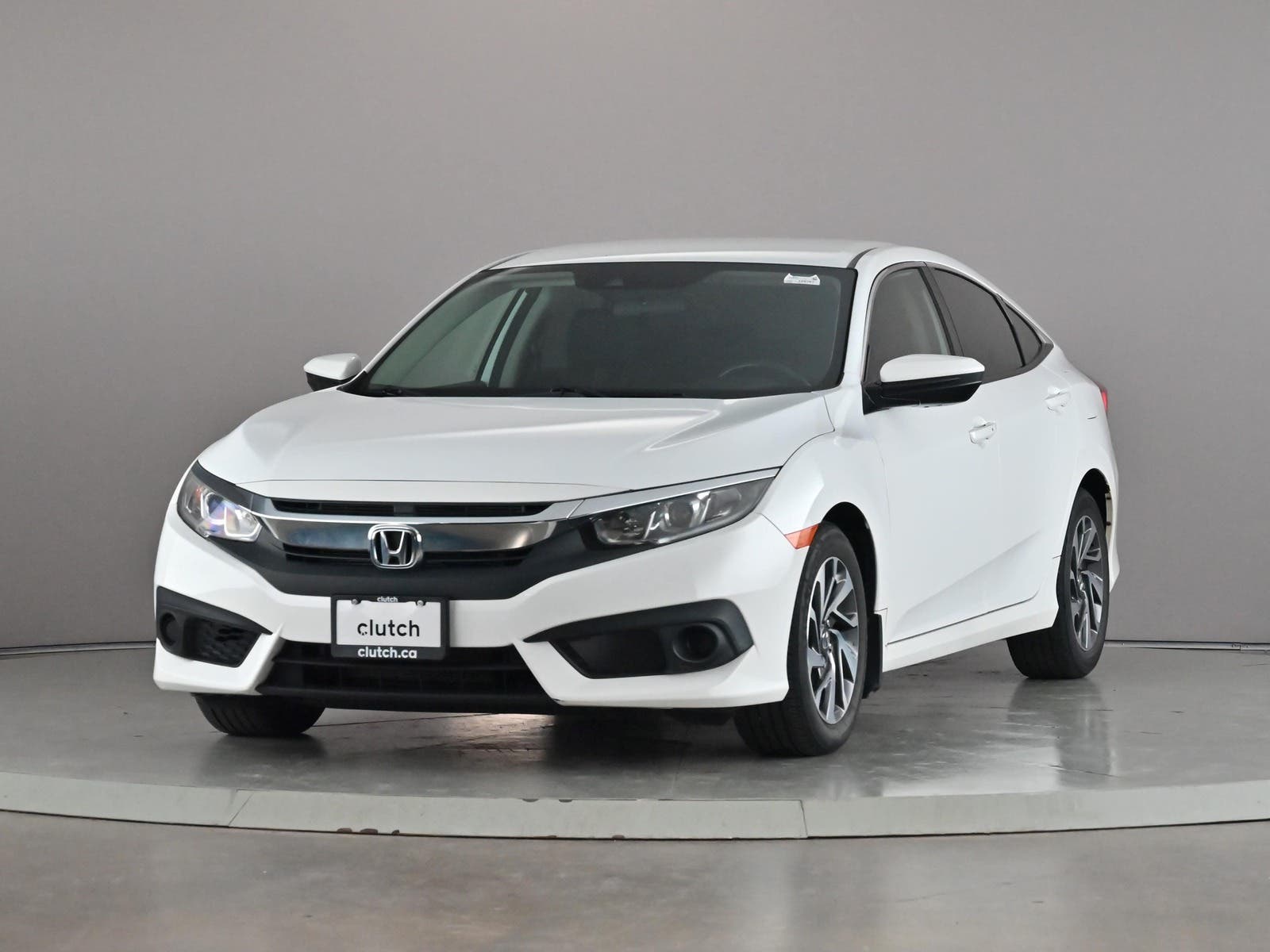 White 2018 Honda Civic Sedan Front-Wheel Drive Automatic