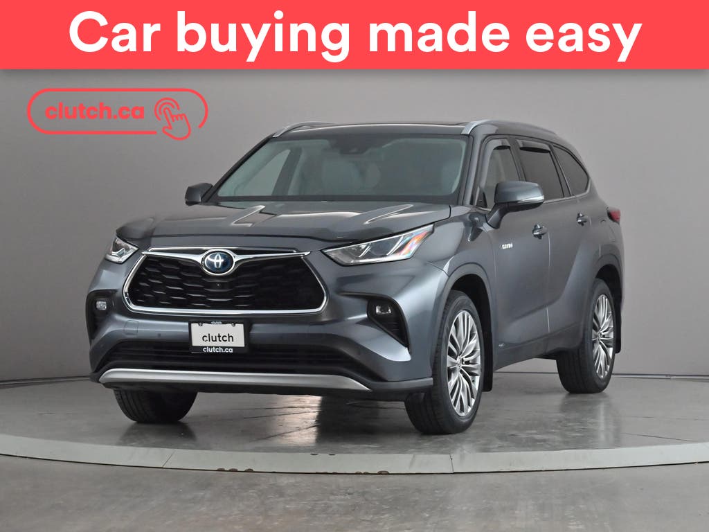 Gray 2020 Toyota Highlander Hybrid SUV / Crossover All-Wheel Drive Automatic