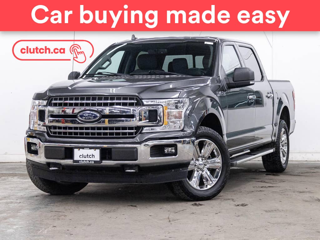 Gray 2018 Ford F-150 XLT SuperCrew 4WD Pickup Truck Four-Wheel Drive Automatic