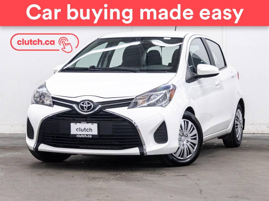 White 2017 Toyota Yaris Hatchback Front-Wheel Drive Automatic