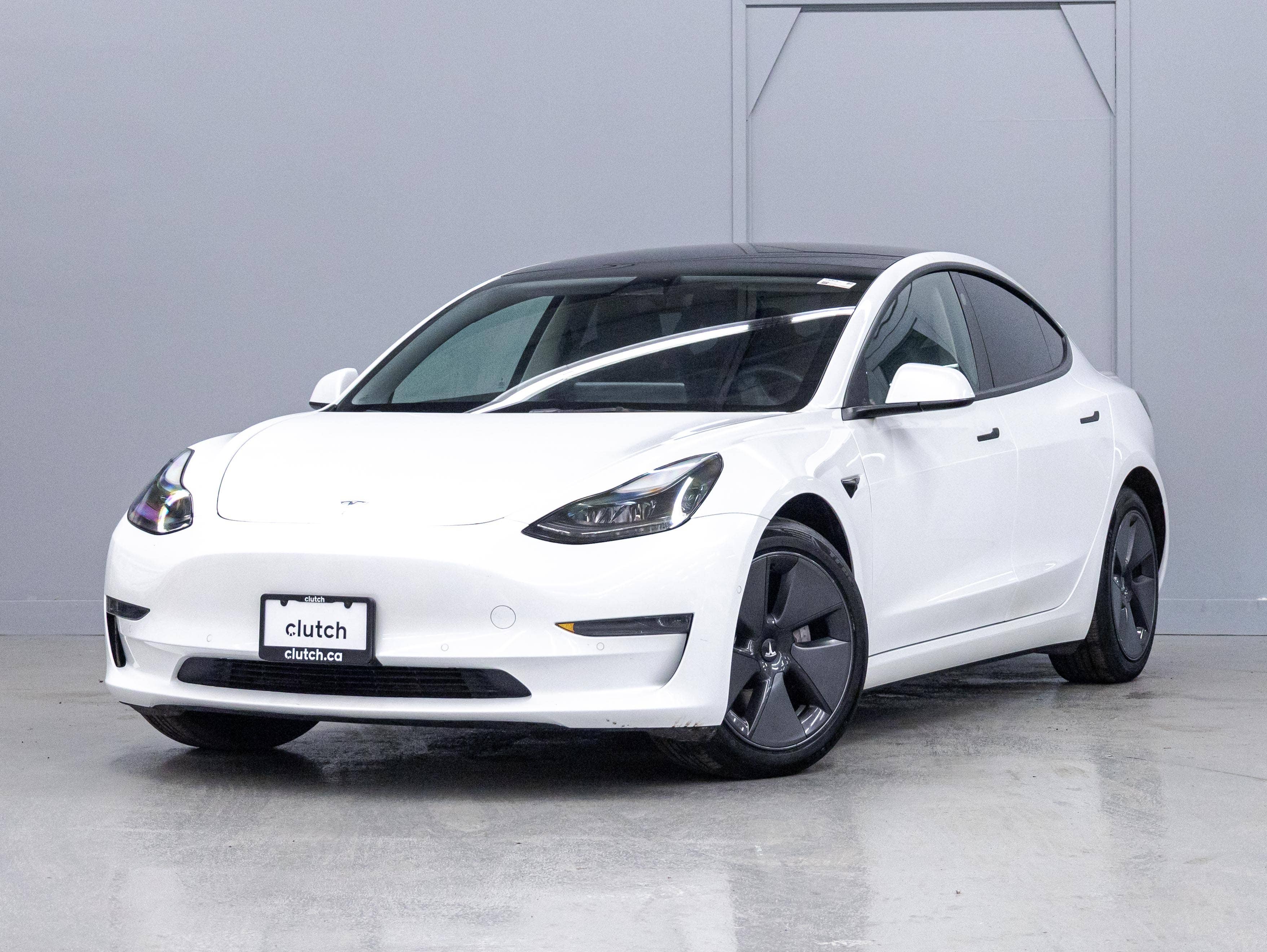 White 2022 Tesla Model 3 Sedan Rear-Wheel Drive Automatic