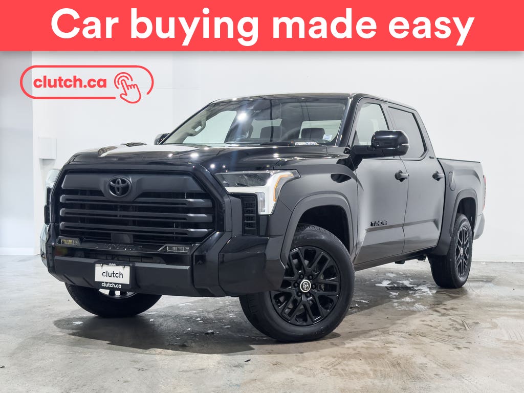 Black 2024 Toyota Tundra Hybrid Pickup Truck Four-Wheel Drive Automatic