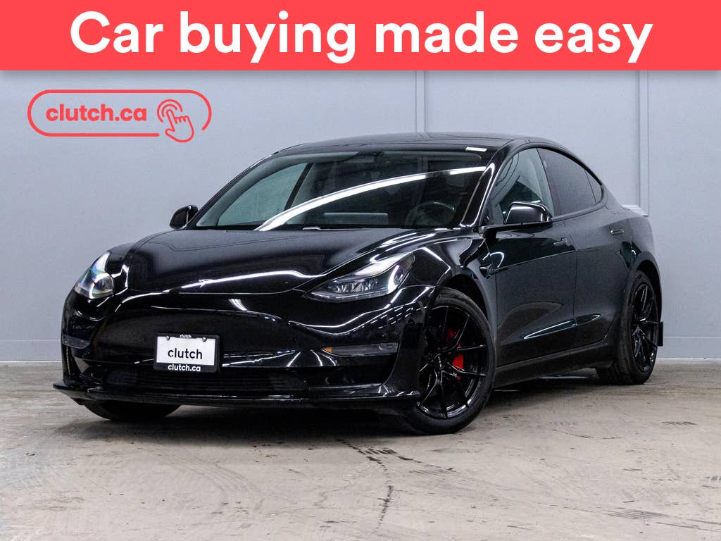 Black 2021 Tesla Model 3 Sedan Rear-Wheel Drive Automatic