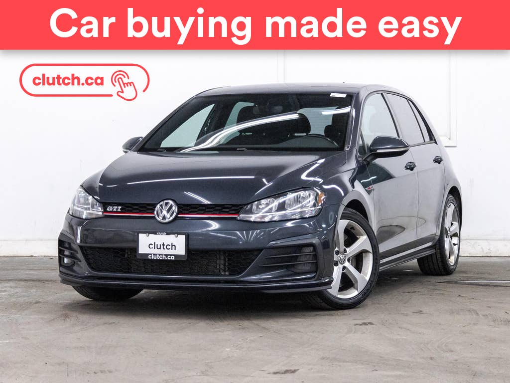 Blue 2018 Volkswagen Golf GTI 2.0T 4-Door FWD Hatchback Automatic