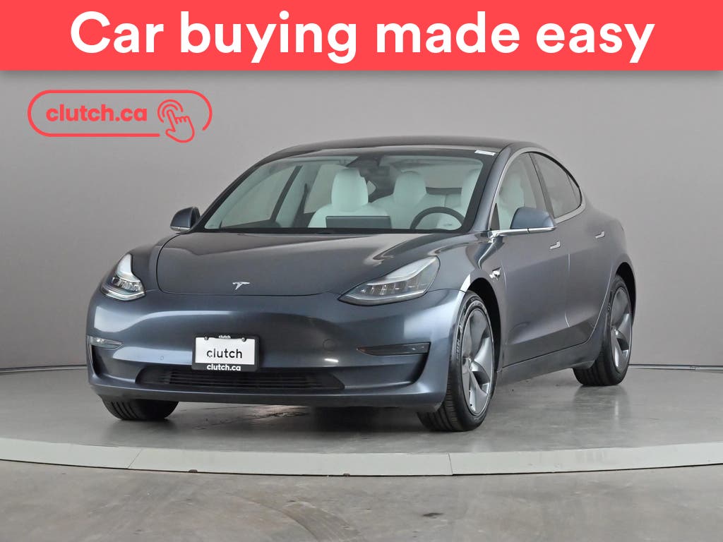 Gray 2020 Tesla Model 3 Sedan All-Wheel Drive Automatic
