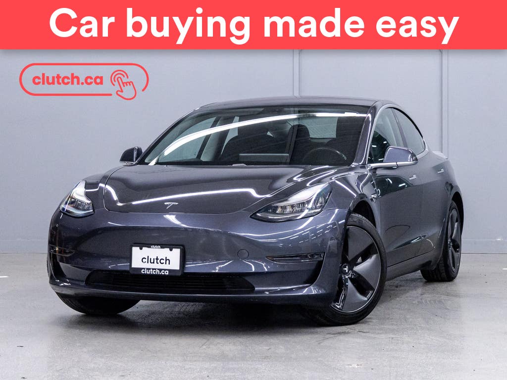 Black 2018 Tesla Model 3 Sedan Rear-Wheel Drive Automatic